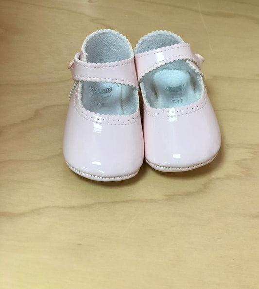 Girls  Pink patent leather shoes 7026