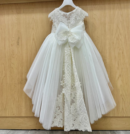 Beautiful high low Christening flower girl dress