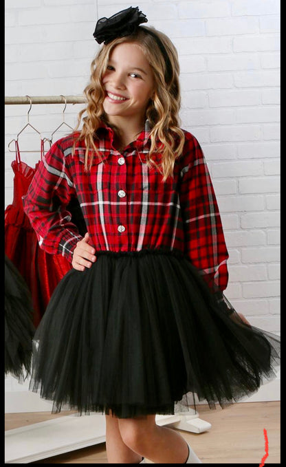 Ooh la la couture Alix red & black dress