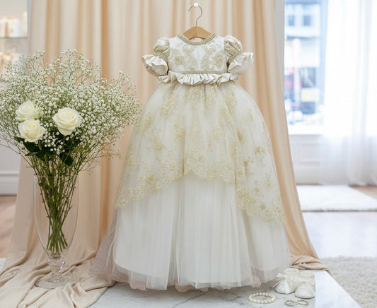 Piccolo Bacio Sabrina Girls Christening Dress