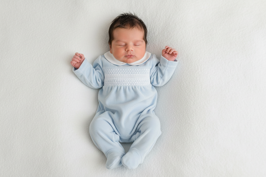 Luxe Velvet Romper for Baby Boys