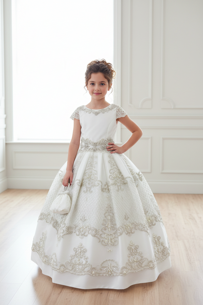 Regina custom couture Regal communion Dress