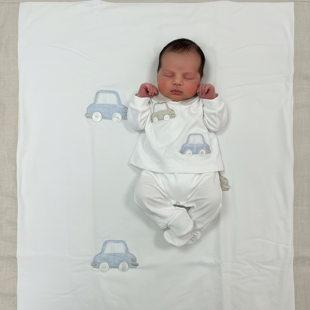 Bimbalo Italian Take Me Home Set - Baby Boy Premium Outfit