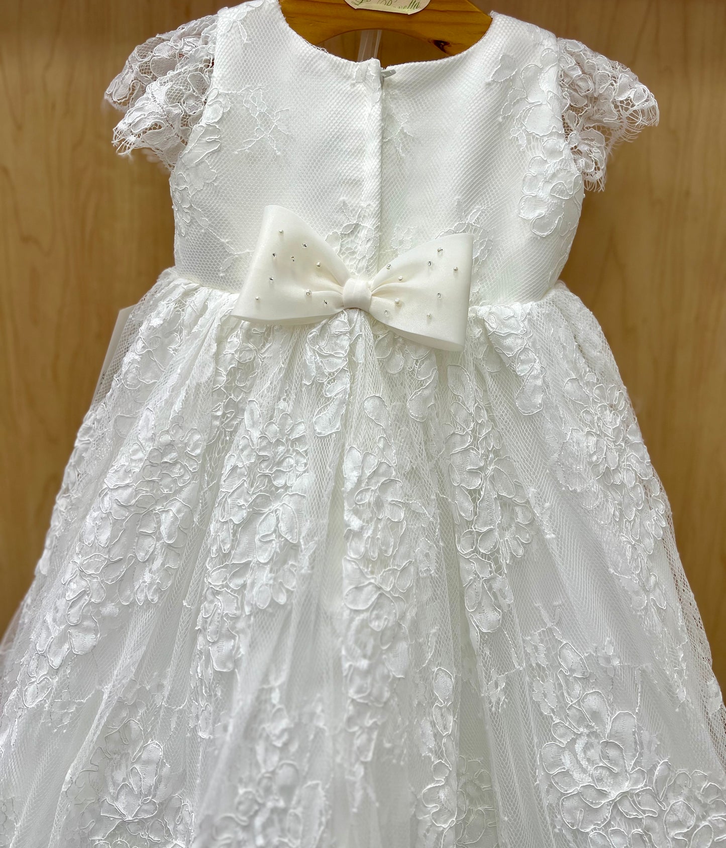 Bella Bow christening/ baptism Dress 35050