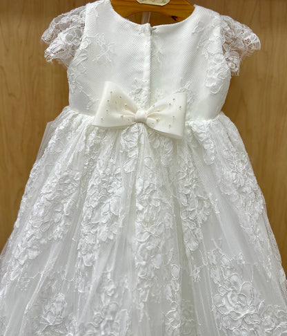 Bella Bow christening/ baptism Dress 35050