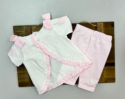 2pc Baby girl pink legging set DBV251304