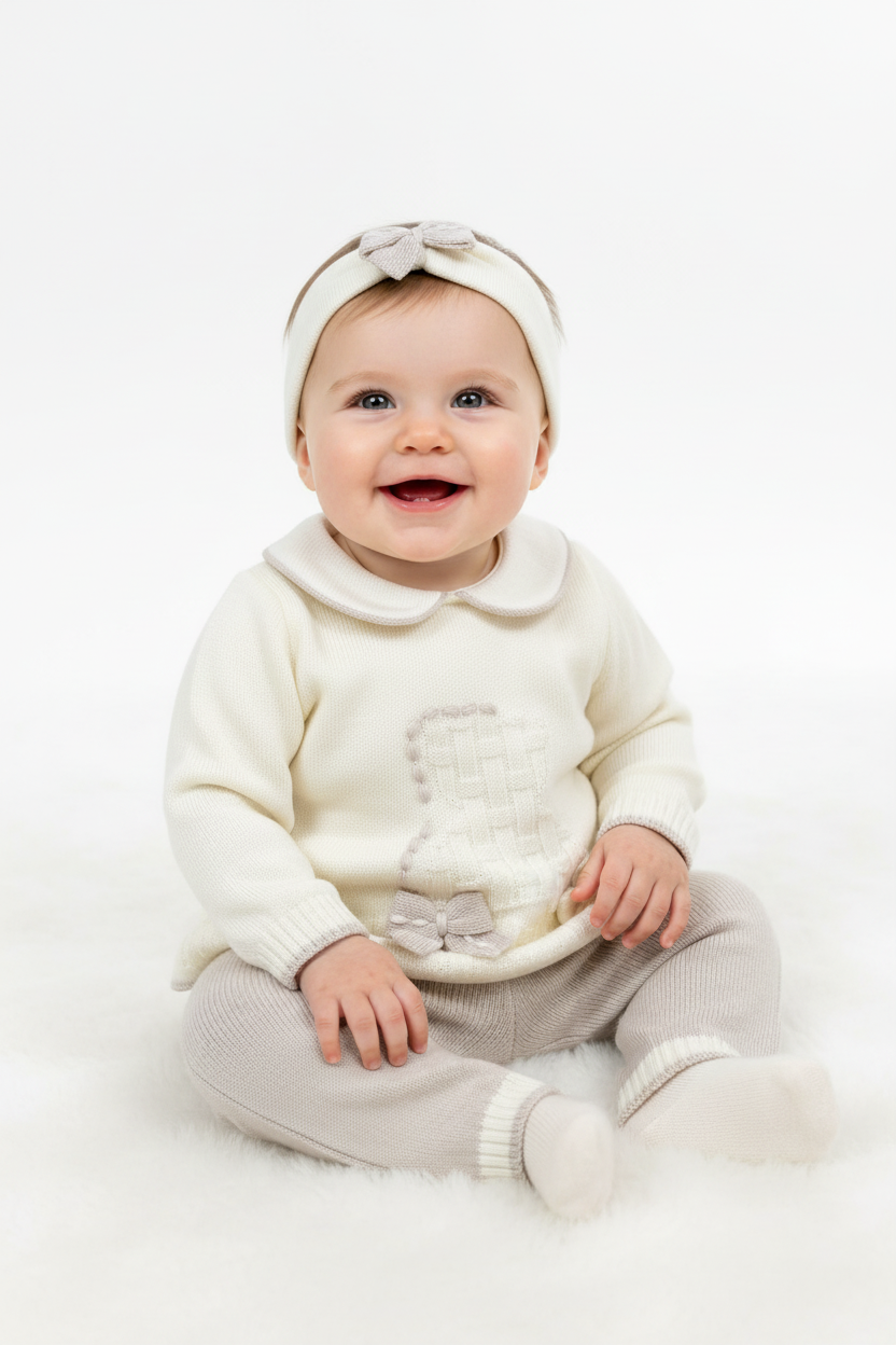 Bimbalo 7340 Baby wool knit set Made in Italy