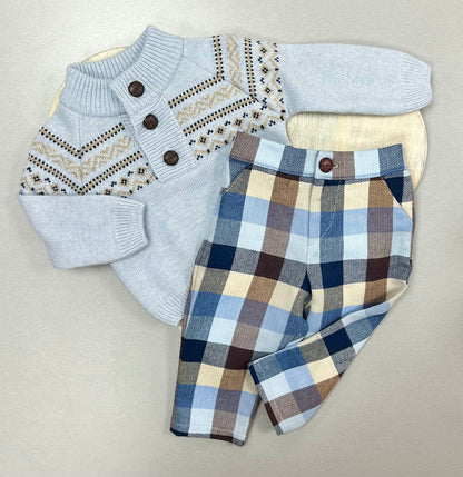 Baby Boys Elegant 2-Piece Set by Deolinda