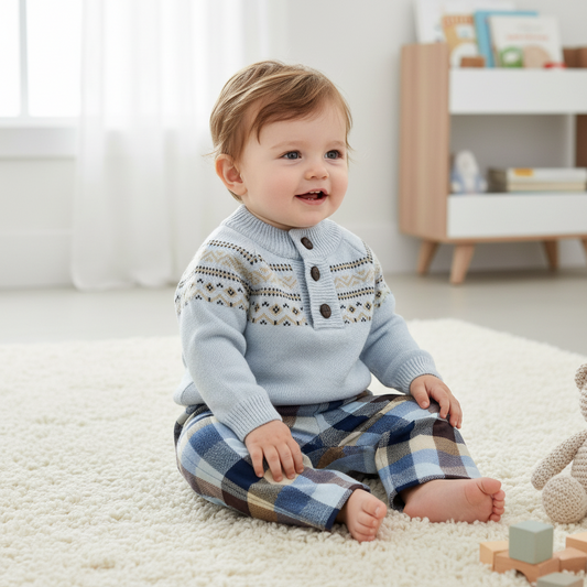 Baby Boys Elegant 2-Piece Set by Deolinda