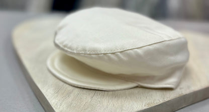 Light Ivory & Gold 6pc Christening suit with Brocaded vest