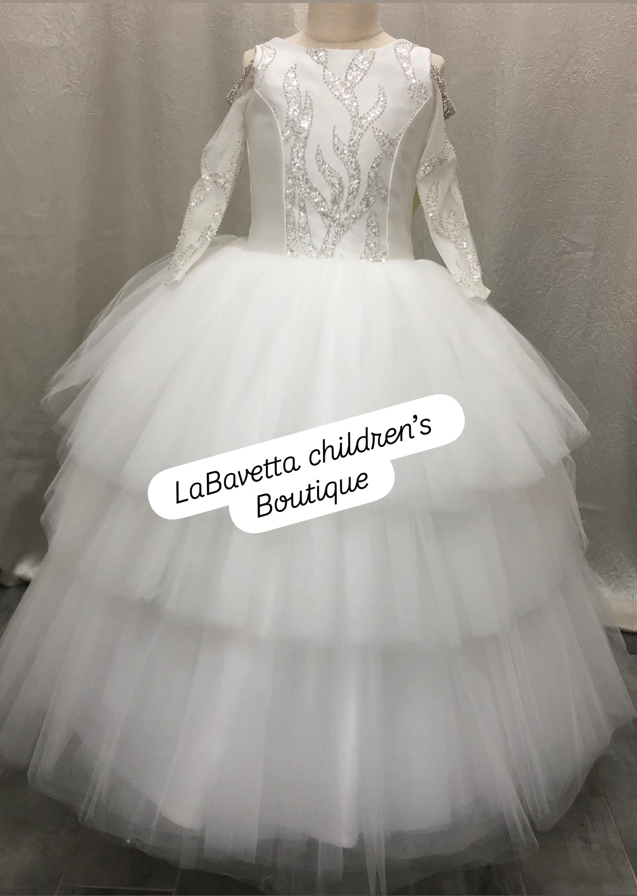 Loriana custom couture Crystal Dream communion Dress