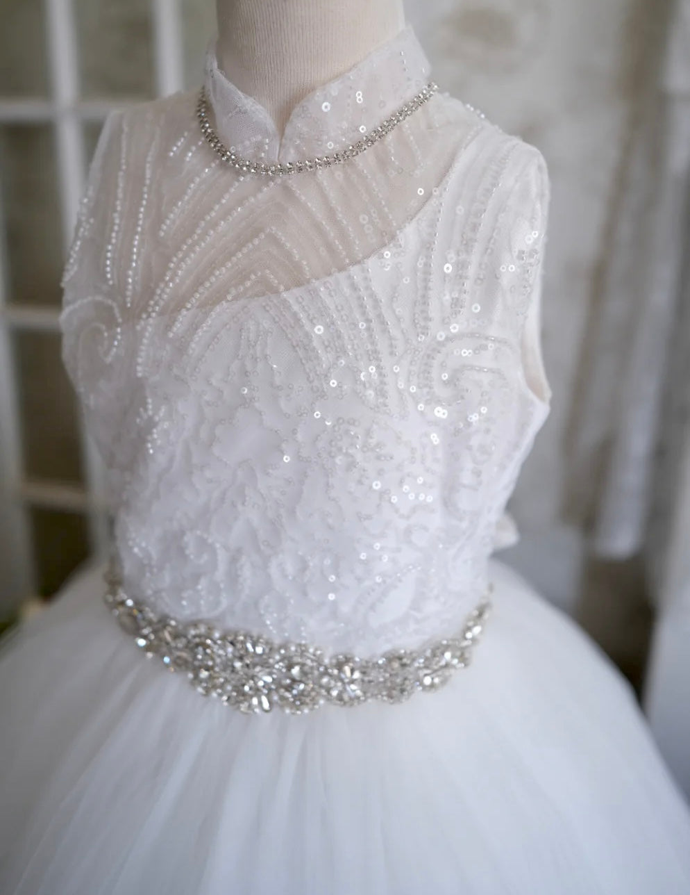 Christie Helene Skylar Tulle Communion Dress | La Bavetta | Brooklyn NYC