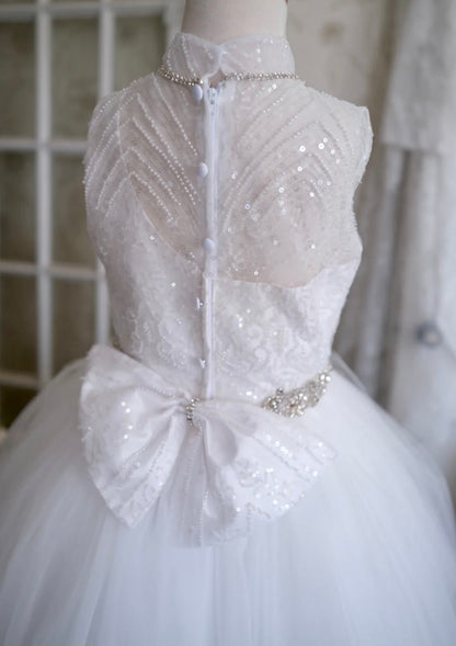 Christie Helene Skylar Tulle Communion Dress | La Bavetta | Brooklyn NYC