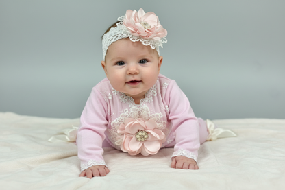 Katie Rose Kim  Baby Girls pants set W/long sleeves