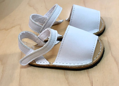 Baby Girl white leather Open Toe Sandals