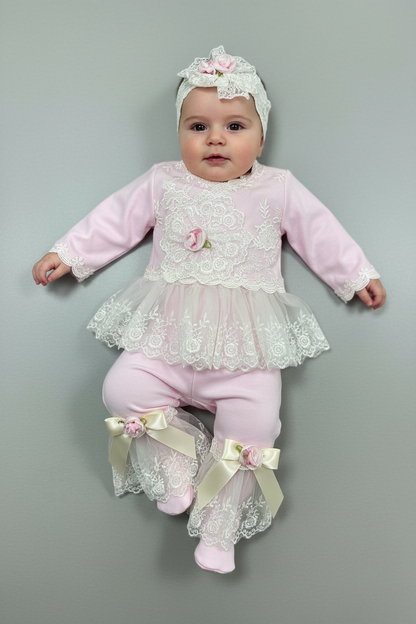 Katie Rose Breanna pink long sleeves 2pc set