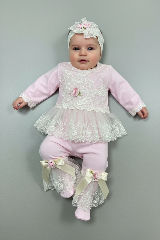 Katie Rose Breanna pink long sleeves 2pc set