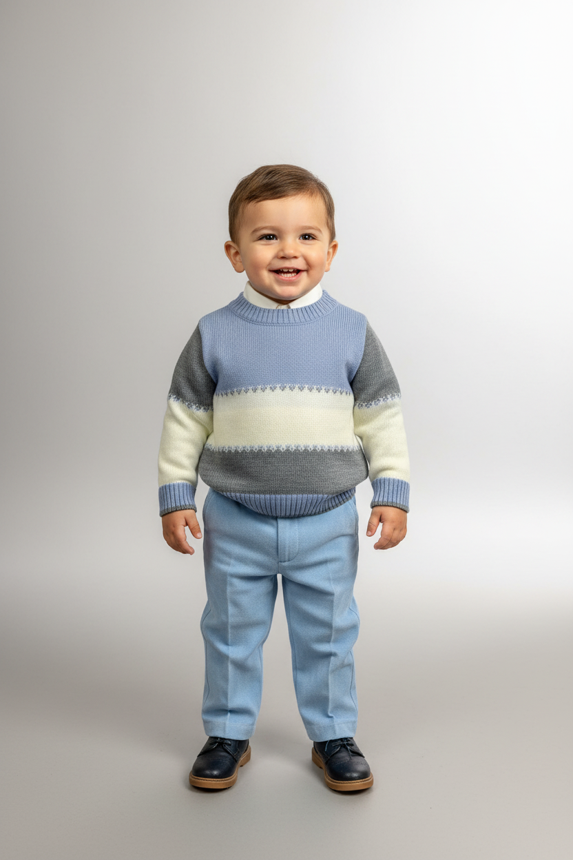 Bimbalo 3pc boys pants set 7465 Blue
