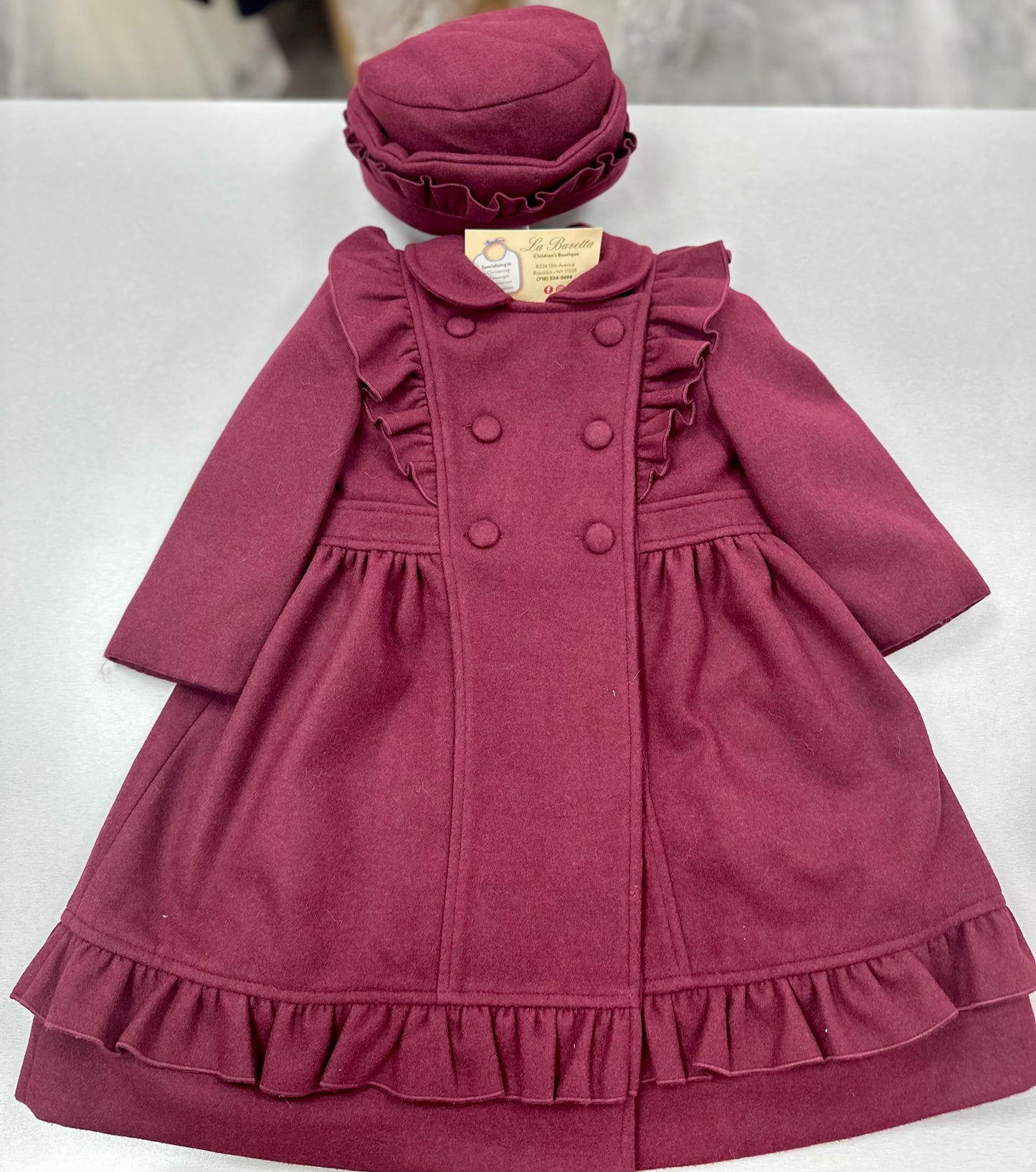 Burgandy coat 013165