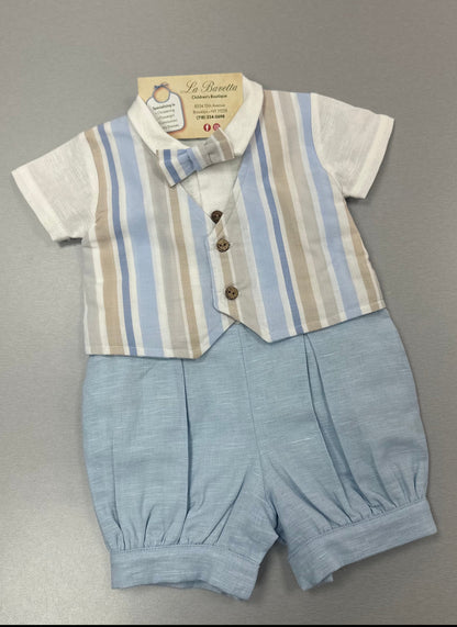 Baby Blue linen cotton Romber DBV241510