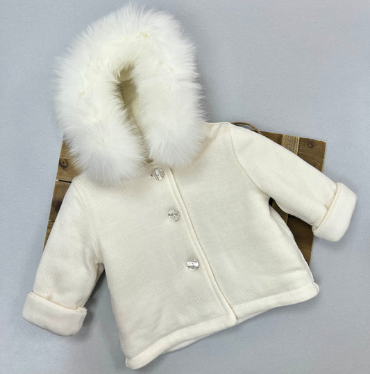 Little wool Jacket  for your little one with removable Fur
