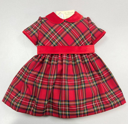 Vestina Red Squared Baby Dress | Holiday season | La Bavetta | NYC