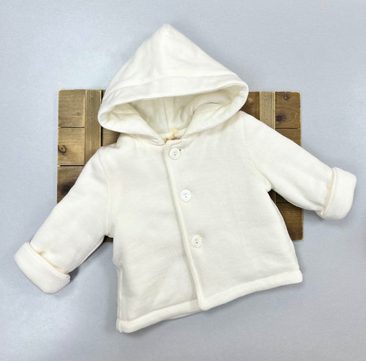 Baby Boys wool ivory Jacket Made In Italy