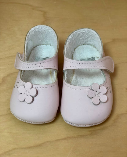 Baby Girl Soft Leather Pink Shoes