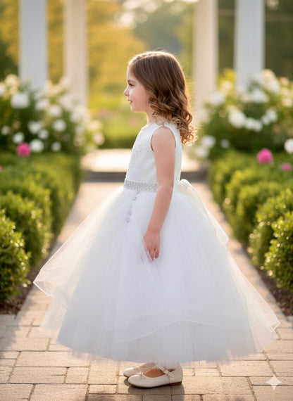 Tulle and Lace custom couture communion Dress BONNIE