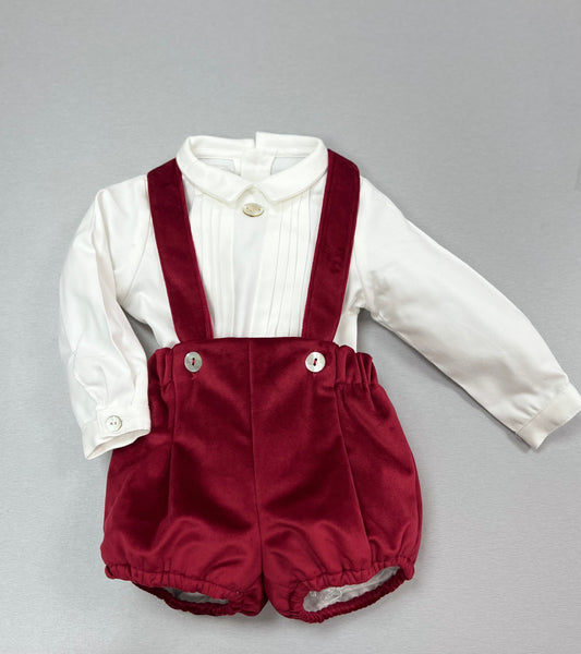 Baby Red Velvet Romper | Holiday season | La Bavetta | New York