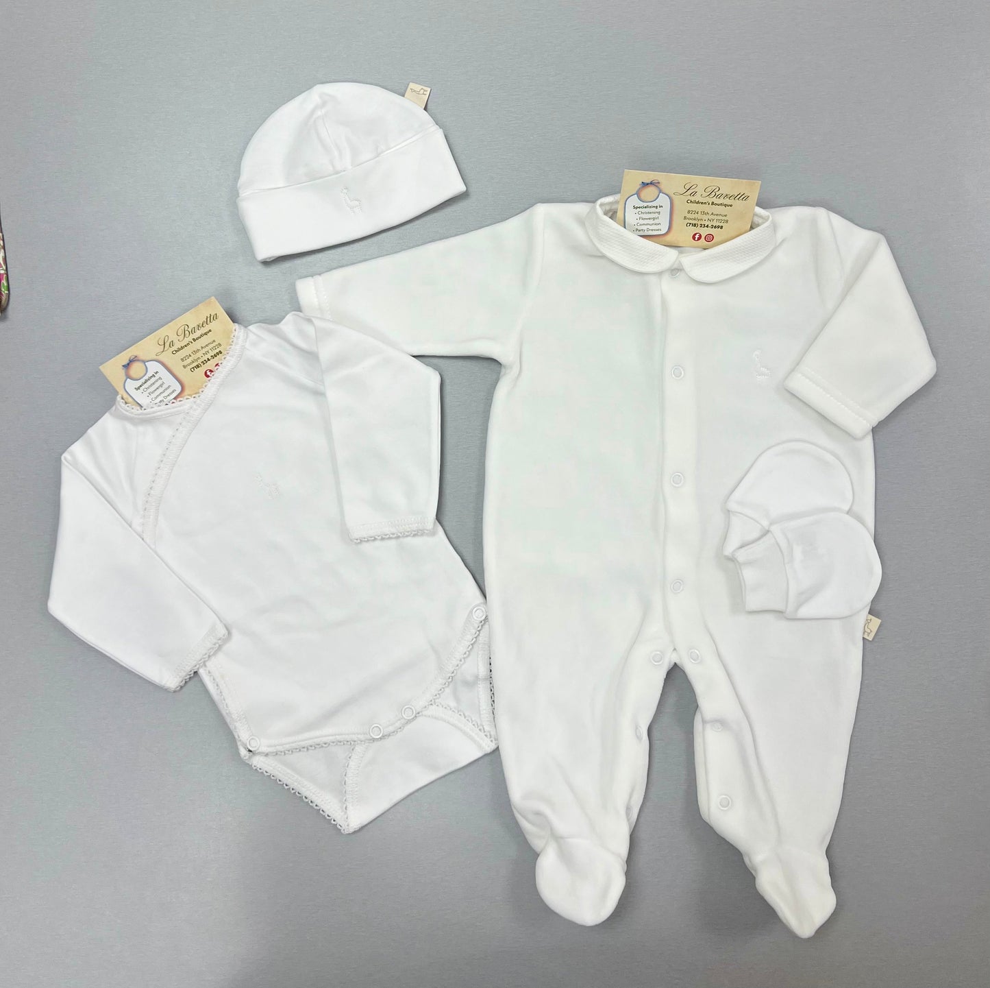 Baby 3-Piece Take-Home Set – White