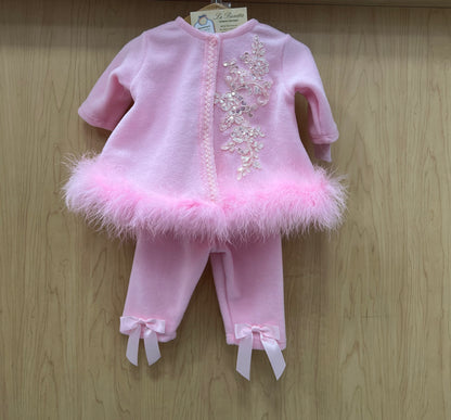 Pink Dollie pants set