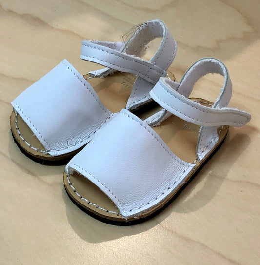 Baby Girl white leather Open Toe Sandals