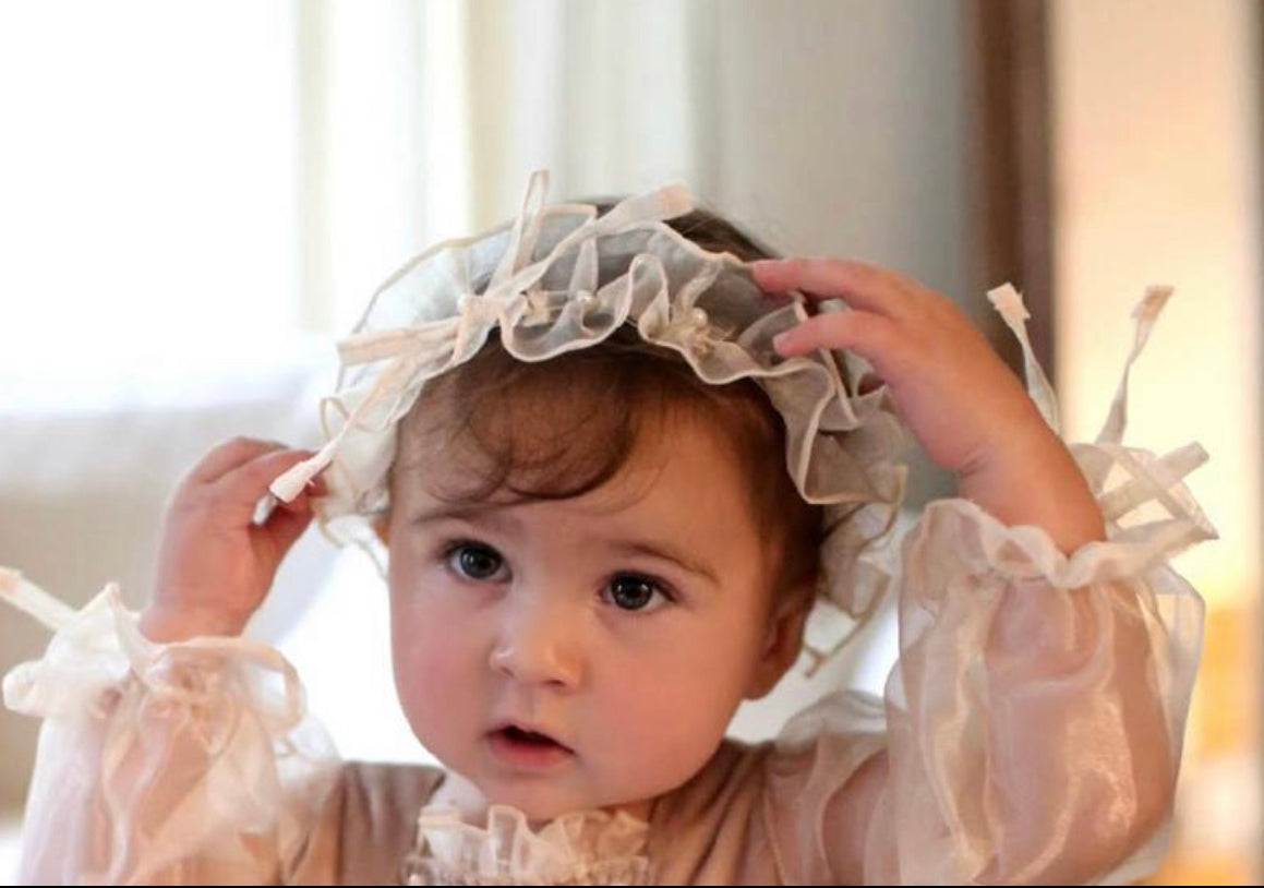 Helena Velour Romper HeadBand