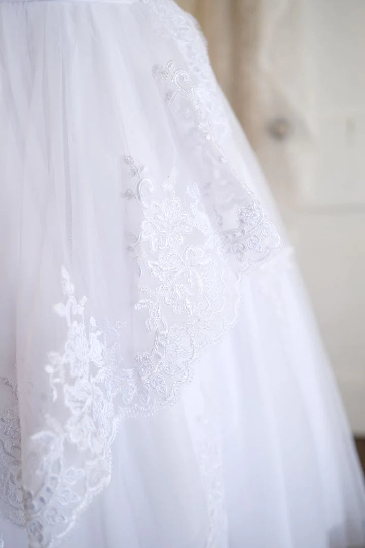 Christie Helene Communion Dress tulle full skirt