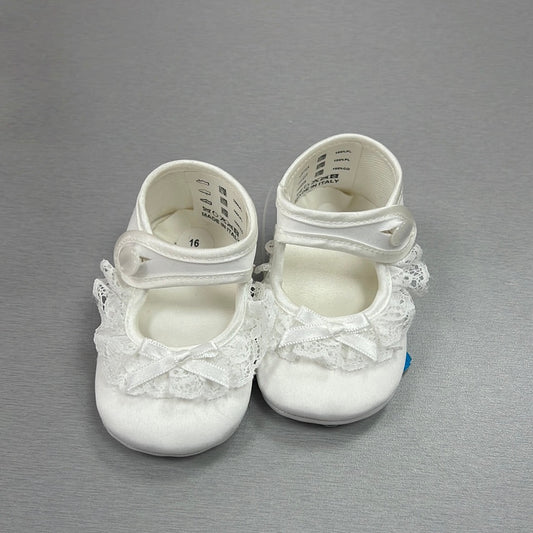 Christening White Lace Shoes