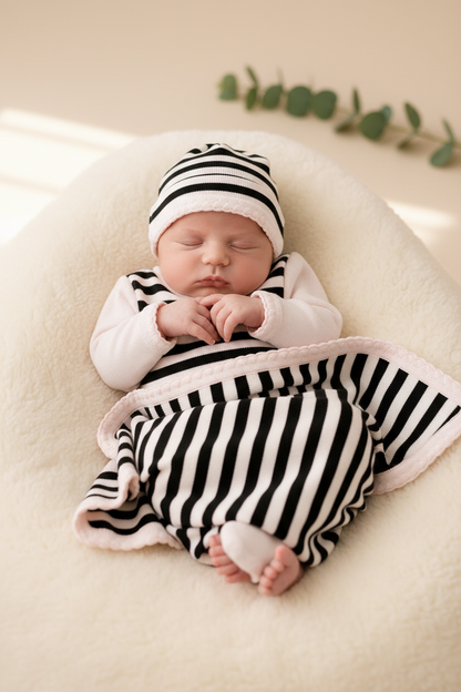 Classic Stripe Take-Me-Home Set — Baby Girl