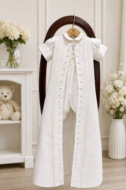 Piccolo Bacio custom made baptism suit John