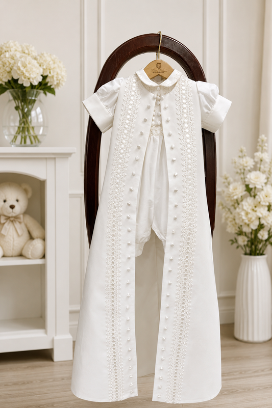 Piccolo Bacio custom made baptism suit John