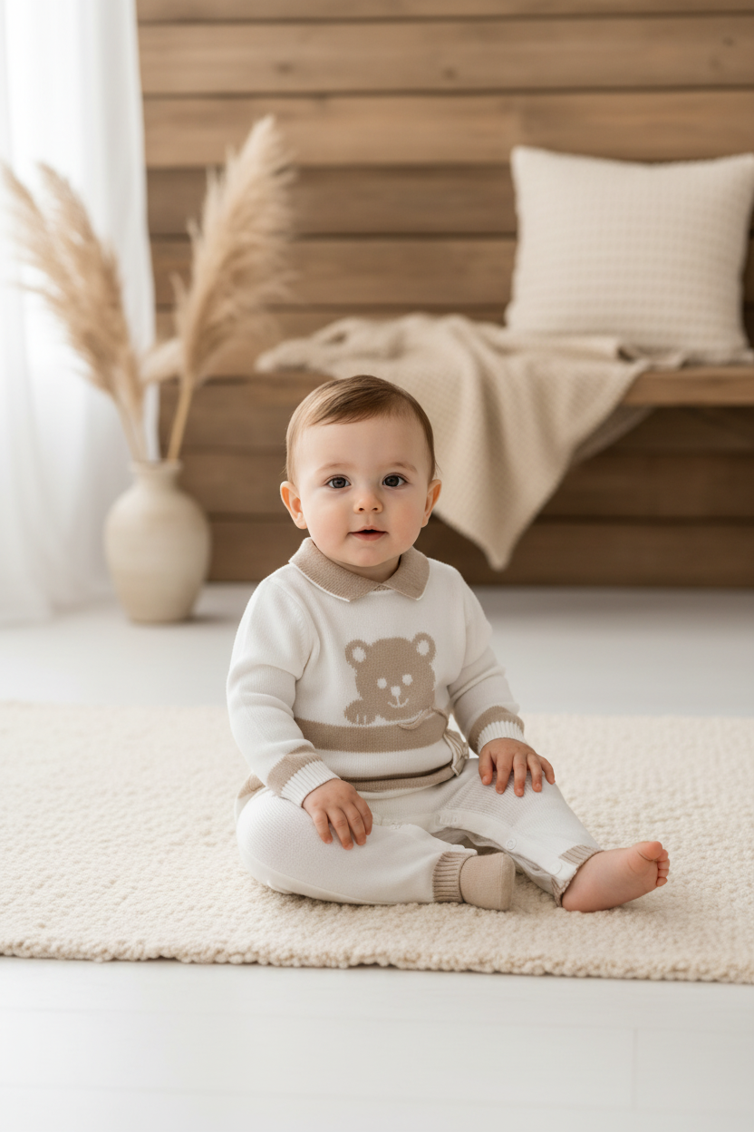 Bear Knit 3-Piece Set Made In Italy
