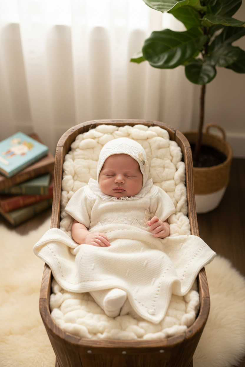 Ivory Knit Baby Take-Home 3-Piece Set