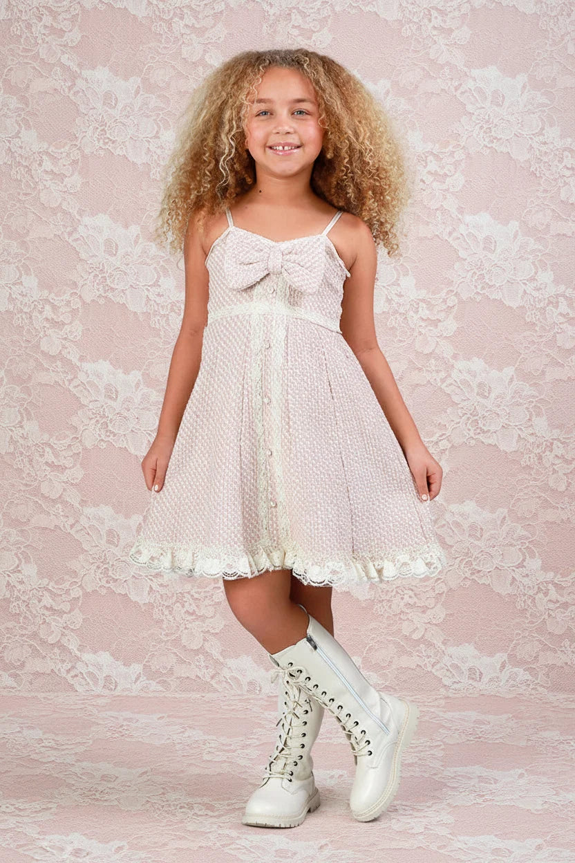 Coco Remi Pink Tweed Dress