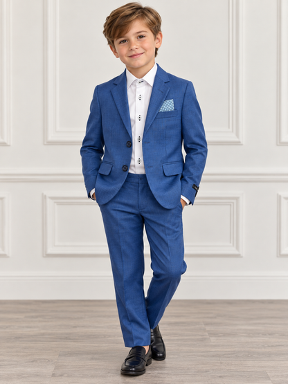 Boys' Royal Blue Suit Set – Leo and Zackary