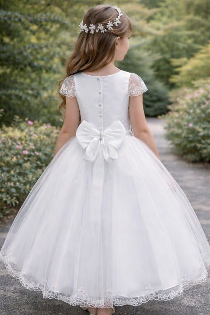 Bella Bow  communion Dress kate