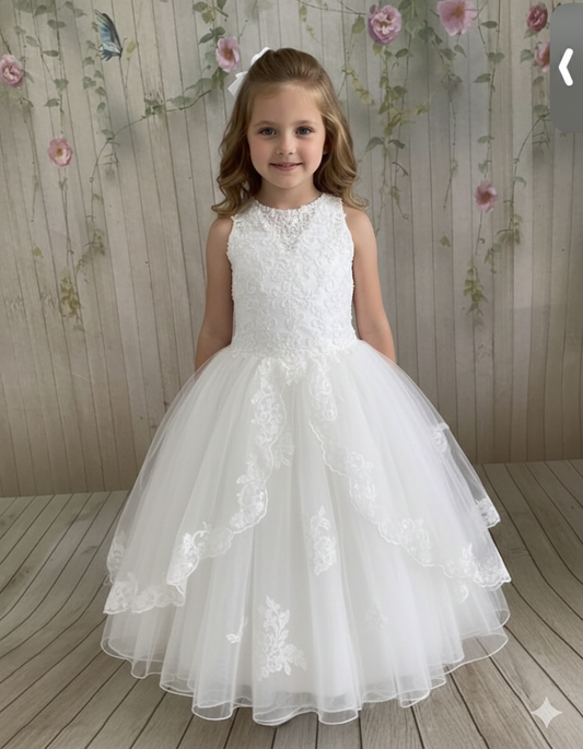Girls Communion Dress  by Christie Helene P1610