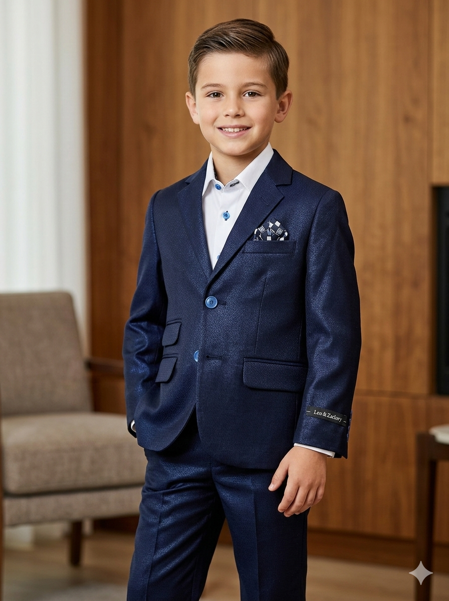 Premium Navy Boys Suit - Special Occasion