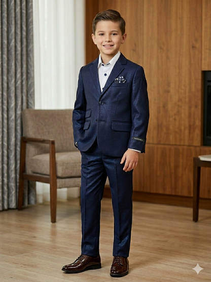 Premium Navy Boys Suit - Special Occasion