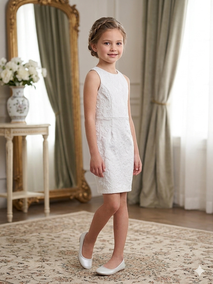 Elegant White Lace Dress Charlee