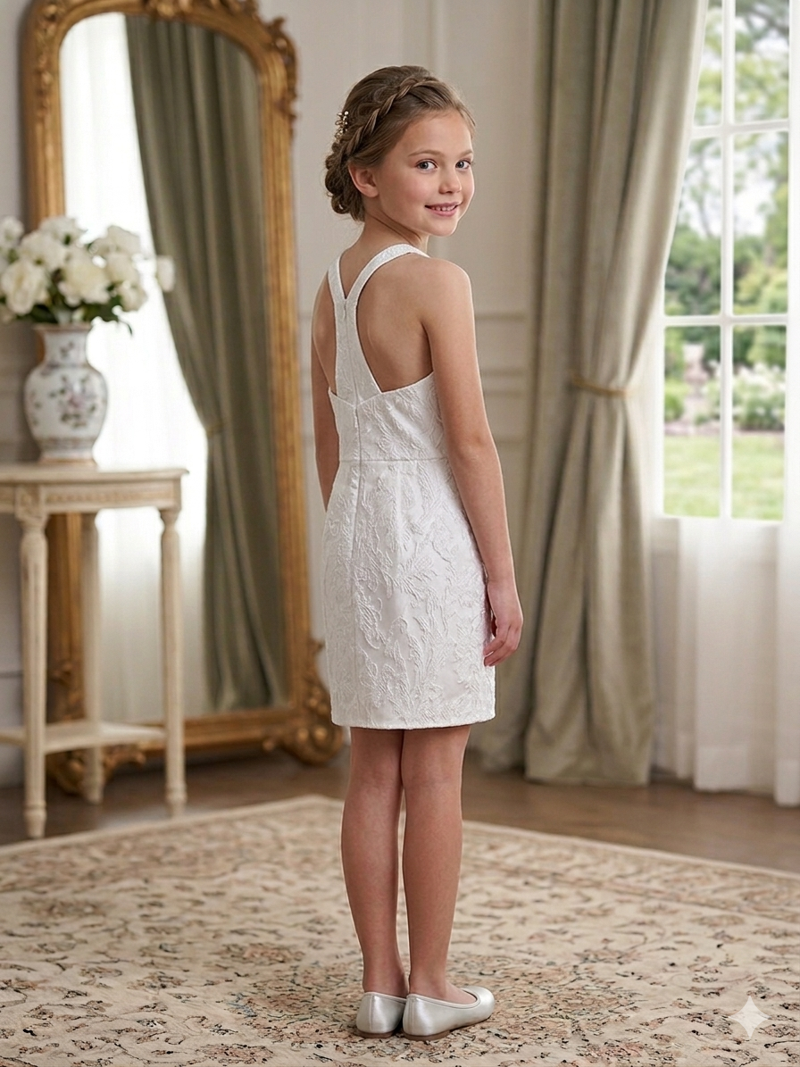 Elegant White Lace Dress Charlee