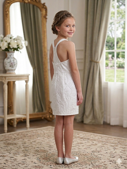 Elegant White Lace Dress Charlee